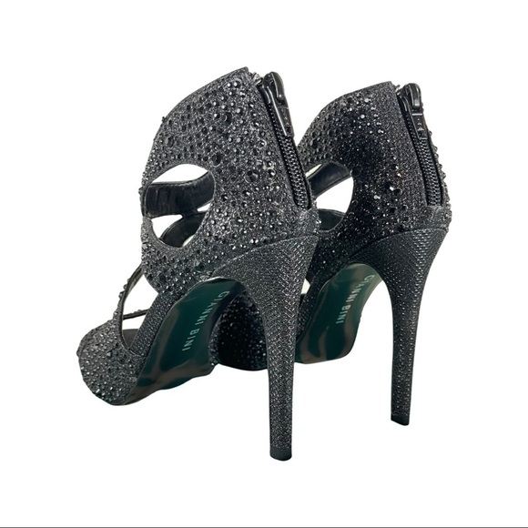GIANNI BINI Stiletto Heel Rhinestone Sandal NWB - Picture 8 of 11